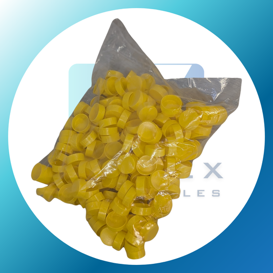 Yellow Tube End Caps (200)