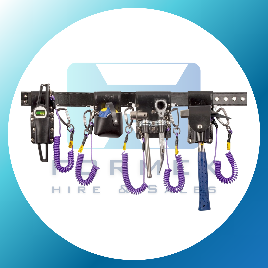 BIGBEN® Deluxe Tool Belt Kit with Tethered Tools & Hammer